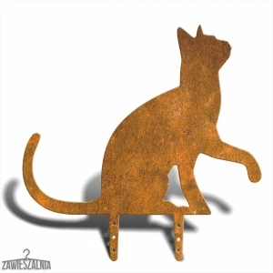 Espantapájaros de jardín Gato Pata L 41×42 cm – adorno metálico y ahuyentador de pájaros