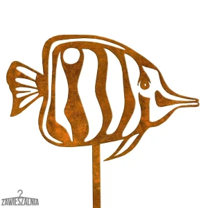 Biżuteria Ogrodowa – decoración de jardín Pez Ambroży XL de acero corten 22×94 cm