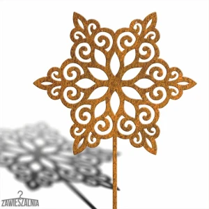 Joyería de Jardín – decoración de jardín Estrella de Nieve XXL 93 cm acero corten