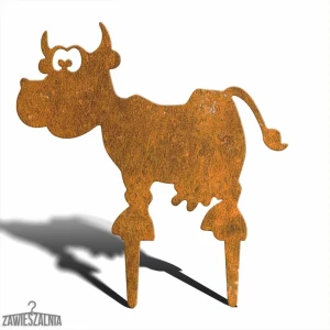 Zawieszalnia – decoración de jardín en acero corten Vaquita Zosia M 39 cm