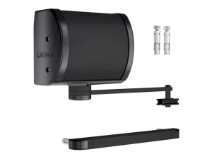 Locinox Panther – cierrapuertas hidráulico para portones, para montaje en pared y poste, color negro