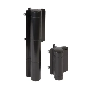 Locinox – cierrapuertas hidráulico con bisagra para portones y puertas peatonales 180° negro