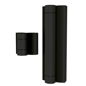 Locinox Magnus – cierrapuertas hidráulico con bisagra de 180° para puertas de hasta 200 kg, negro