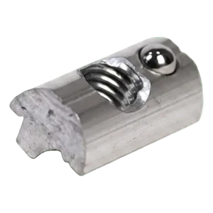 Tuerca deslizante M8 con bola de muelle para perfil FV – aluminio 6060