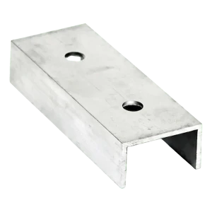 Conector de perfil de montaje PV de aluminio 120 mm – perfil en U 25×45×25