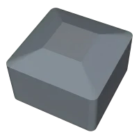 Tapa gris LLDPE para perfil de montaje PV 40×40 mm – tipo 1