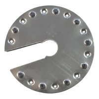 Arandela de puesta a tierra PV redonda con muesca Ø44 mm – acero inoxidable A2