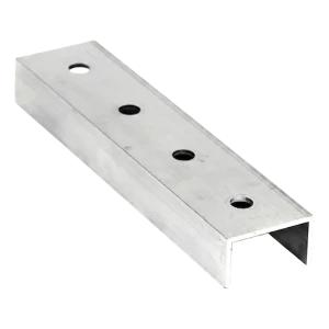 Conector de perfil de montaje FV de aluminio 20 cm – perfil en U 25×45×25 mm