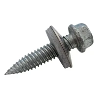 Tornillo autorroscante bimetálico inoxidable 6,0×25 mm con arandela – montaje FV y estructuras de acero