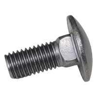 Tornillo de cabeza fungiforme M10x25 DIN 603 acero inoxidable A2 – montaje FV