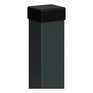 Poste para valla 80x80 mm antracita RAL 7016 con tapón – 2,0 m