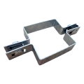 Abrazadera para paneles de valla cuadrada intermedia 100×100 mm galvanizada 001-617 (1)