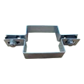 Abrazadera para paneles de valla cuadrada intermedia 100×100 mm galvanizada 001-617 (3)