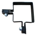 Abrazadera de panel para esquina 80×80 mm negra RAL 9005 – kit de montaje completo 001-612 (3)