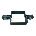 Abrazadera intermedia para panel de valla cuadrada 80×80 mm verde RAL 6005 001-614 (3)