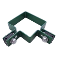 Abrazadera de esquina para valla 80×80 mm verde RAL 6005 – juego de montaje completo 001-610 (3)