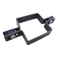 Abrazadera de valla panelada intermedia 80×80 mm grafito RAL 7016 – kit completo 001-611 (1)