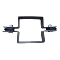 Abrazadera de valla panelada intermedia 80×80 mm grafito RAL 7016 – kit completo 001-611 (3)