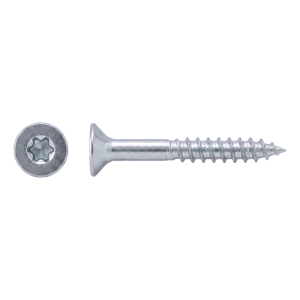 Tornillo para madera de acero inoxidable A2 TX25 6,0×90 mm – cabeza avellanada, rosca parcial – caja de 100 uds.