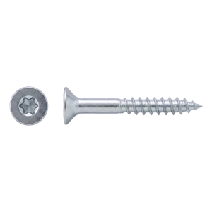 Tornillo para madera de acero inoxidable A2 TX25 6,0×80 mm – cabeza avellanada, rosca parcial – caja de 100 uds.