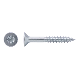 Tornillo para madera de acero inoxidable A2 TX10 3,0×25 mm – cabeza avellanada, rosca parcial – caja de 500 uds.