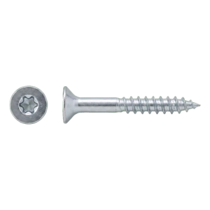 Tornillo para madera de acero inoxidable A2 TX25 6,0×60 mm – cabeza avellanada, rosca parcial – caja de 100 uds.