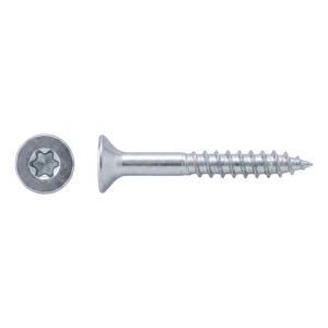 Tornillo para madera de acero inoxidable A2 TX10 3,0×30 mm – cabeza avellanada, rosca parcial – caja de 500 uds.
