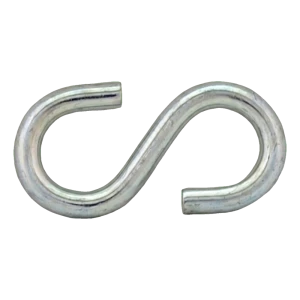 Gancho en S galvanizado 6 mm – carga nominal 50 kg