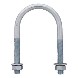 Abrazadera en U (abrazadera para tubos) galvanizada M6 × 14 mm, para tubo de 1/4"
