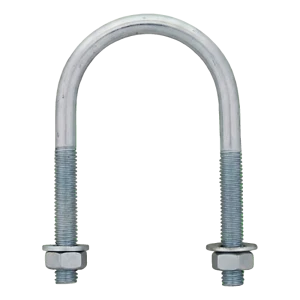 Abrazadera en U (abrazadera para tubos) galvanizada M6 × 23 mm, para tubo de 1/2"