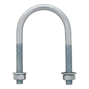 Abrazadera en U (abrazadera para tubos) galvanizada M6 × 35 mm, para tubo de 1"