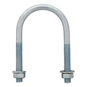 Abrazadera en U (abrazadera para tubos) galvanizada M6 × 43 mm, para tubo de 1 1/4"