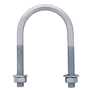 Abrazadera en U (abrazadera para tubos) galvanizada M6 × 49 mm, para tubo de 1 1/2"