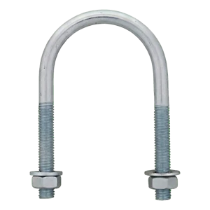Abrazadera en U (abrazadera para tubos) galvanizada M10 × 77 mm, para tubo de 2 1/2"