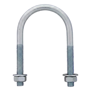 Abrazadera en U (abrazadera para tubos) galvanizada M10 × 102 mm, para tubo de 3 1/2"