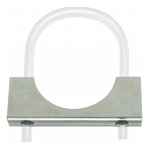 Conector para abrazadera en U galvanizado Ø10 × 49 mm, para tubo de 1 1/2"