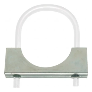 Conector para abrazadera en U galvanizado Ø10 × 115 mm, para tubo de 4"