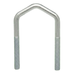 Abarcón para mástil de antena (tipo D) galvanizado M6 × 43 × 78 mm, para tubo de 1 1/4"