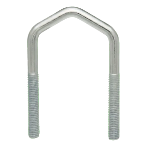 Abarcón para mástil de antena (tipo D) galvanizado M6 × 49 × 90 mm, para tubo de 1 1/2"