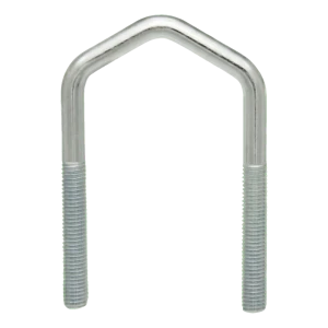 Abarcón para mástil de antena (tipo D) galvanizado M8, para tubo de 1/2"