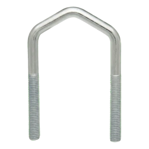 Abarcón para mástil de antena (tipo D) galvanizado M8 × 61 × 108 mm, para tubo de 2"