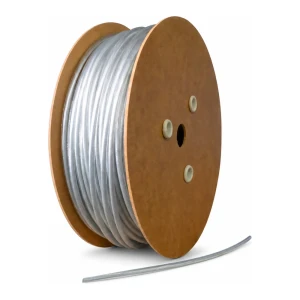 Cable de acero plastificado galvanizado Ø3 mm, transparente, núcleo Ø1,6 mm (1x7) — por metros