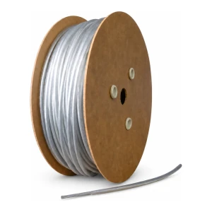 Cable de acero plastificado galvanizado Ø6 mm, transparente, núcleo Ø3,0 mm (1x19) — por metros