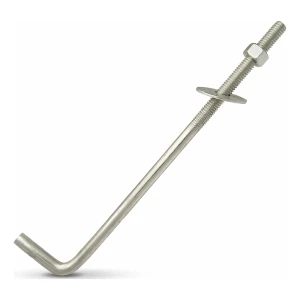 Perno de anclaje en L para durmiente (conector roscado doblado) M12×350 mm – galvanizado