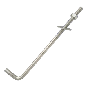 Perno de anclaje en L para durmiente (conector roscado doblado) M14×500 mm – galvanizado