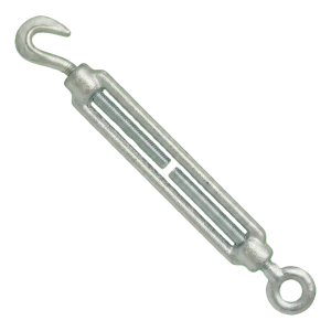Tensor gancho-ojo galvanizado M24×255 mm, DIN 1480