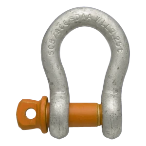 Grillete de lira galvanizado 3,25 t – perno Ø19 mm, EN 13889