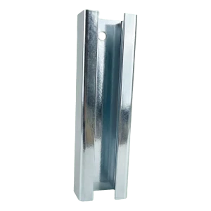 Conector de poste para panel 60×40 mm – galvanizado, longitud 190 mm