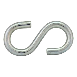 Gancho en S galvanizado 2,5 mm – carga nominal 5 kg