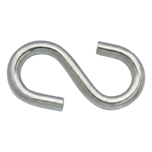 Gancho en S galvanizado 5 mm – carga nominal 30 kg